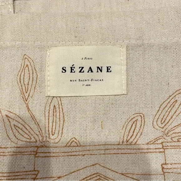 Sezane Paris Jungle Print Canvas Tote Bag NWOT - Picture 5 of 5